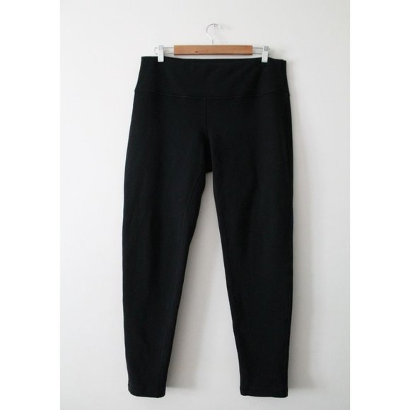 Lululemon Wunder Lounge Pant 30" Black Size 12 Cotton Fleece - Picture 4 of 12